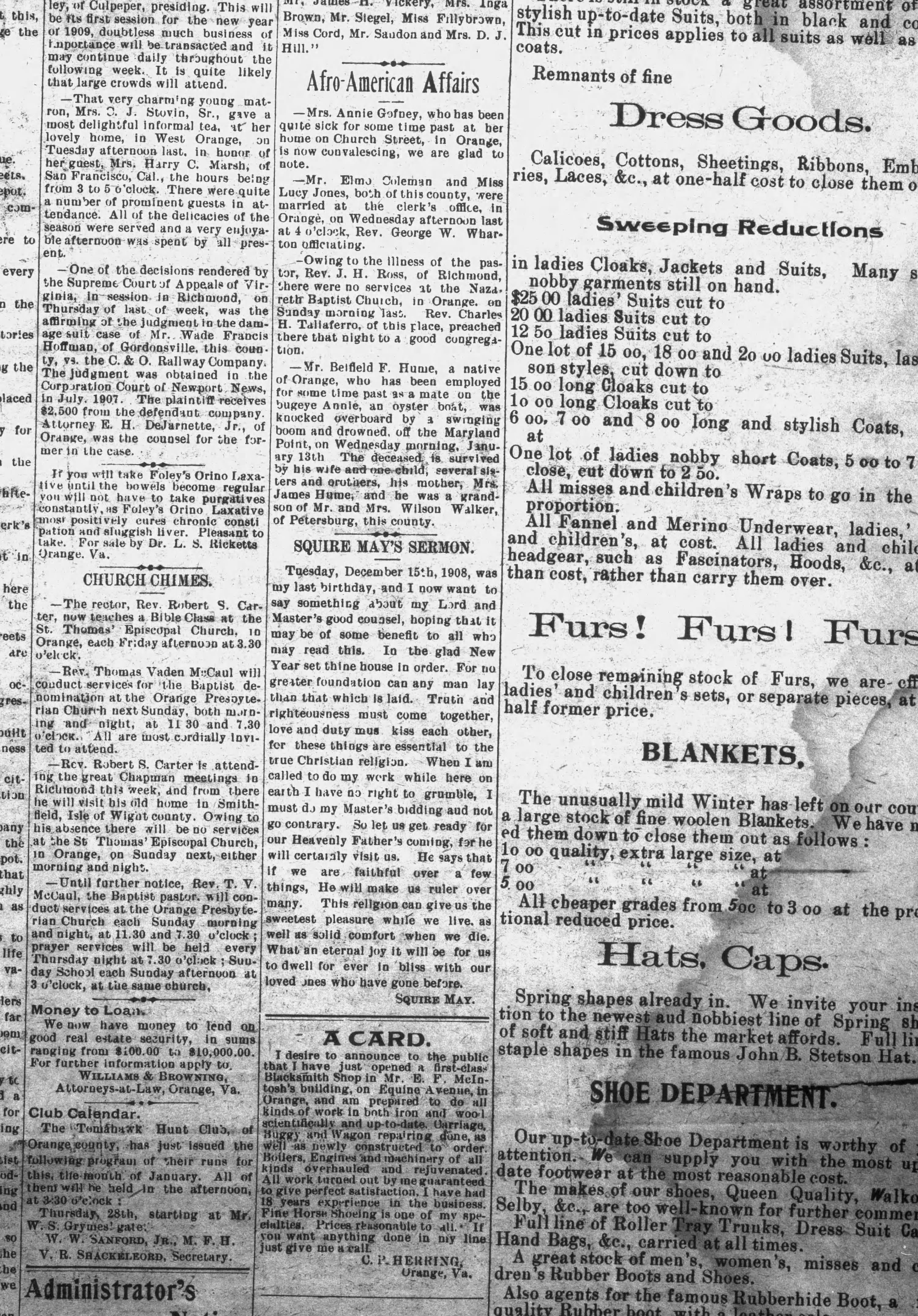 Annie newspaper article
