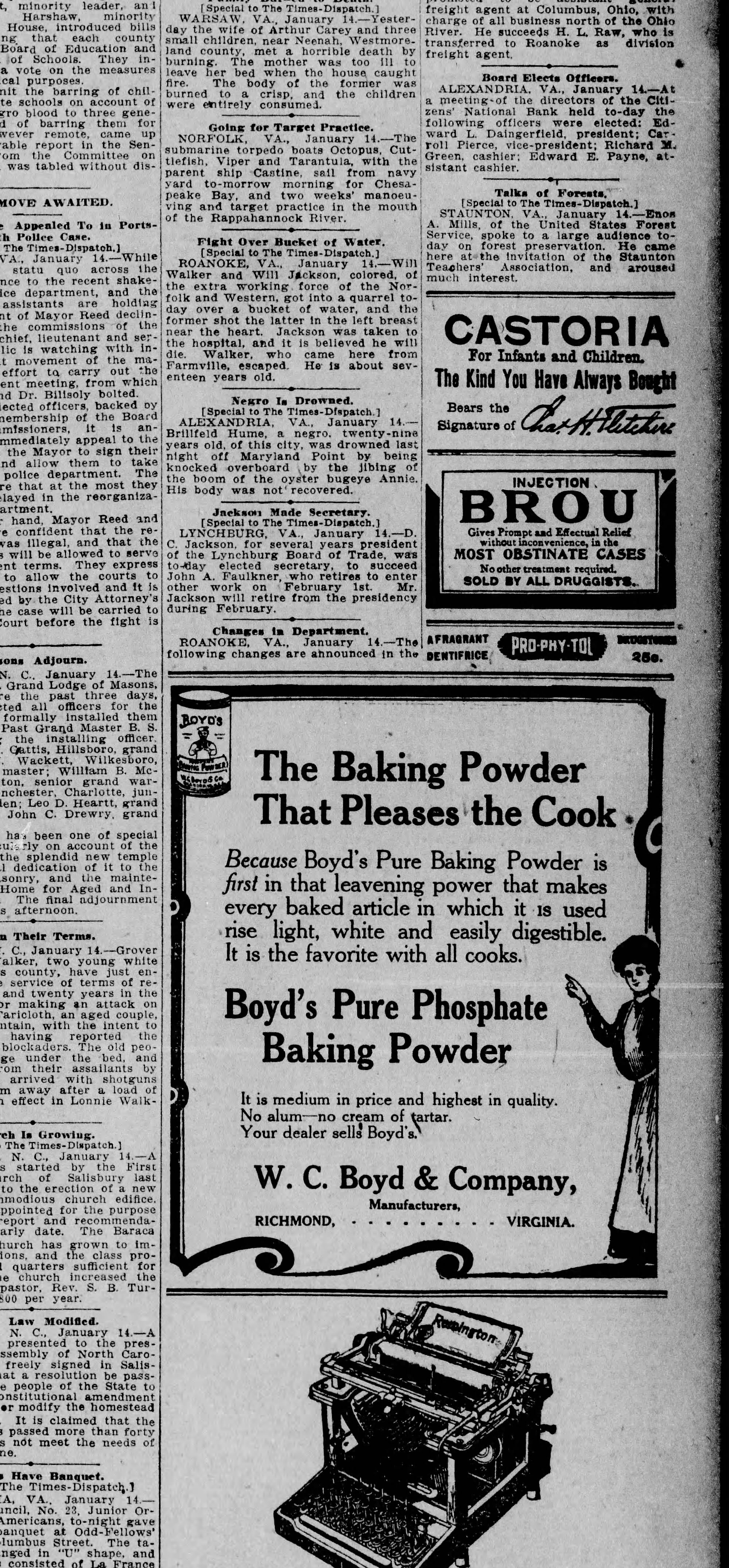 Annie newspaper article