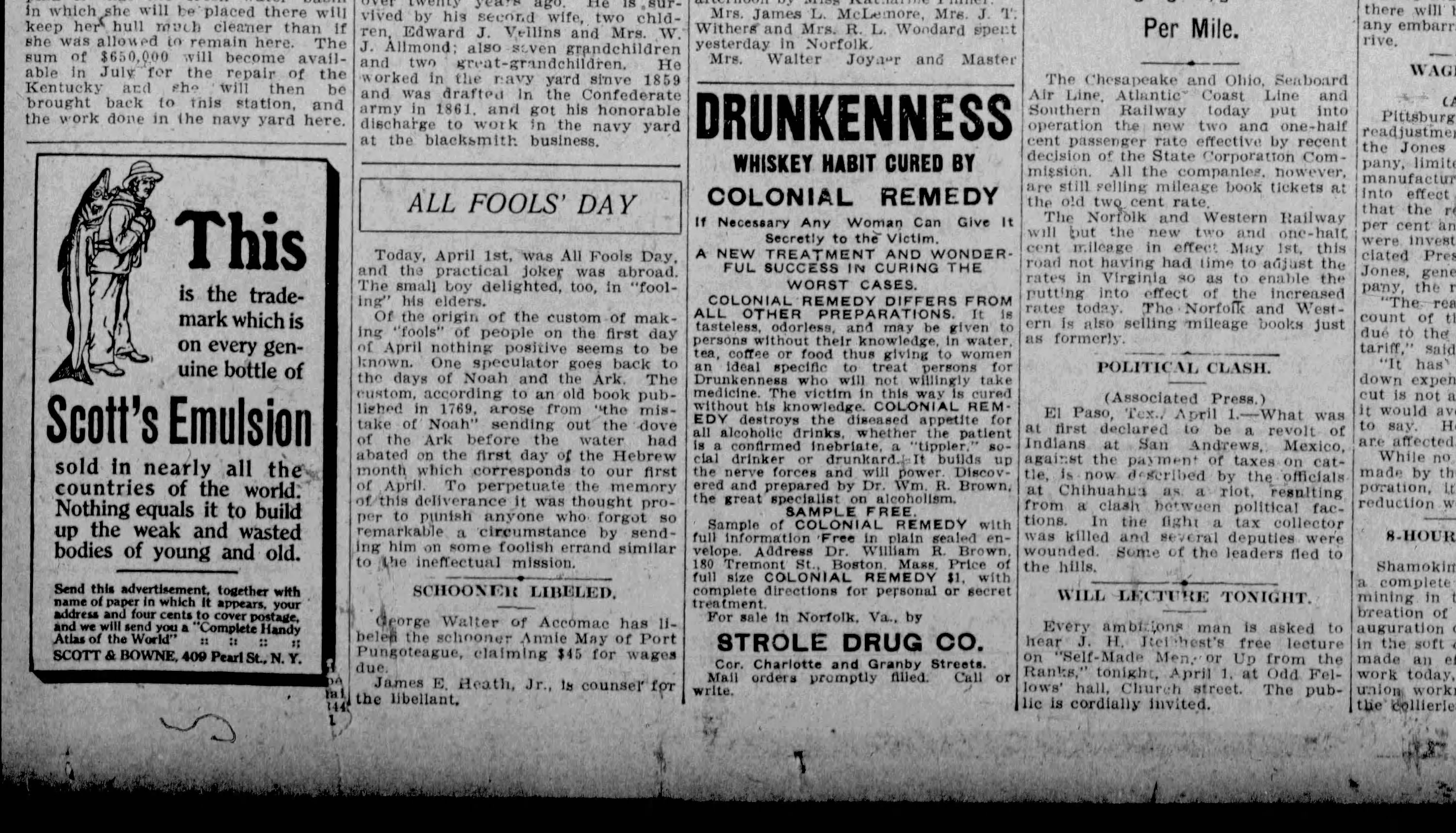 Annie May newspaper article