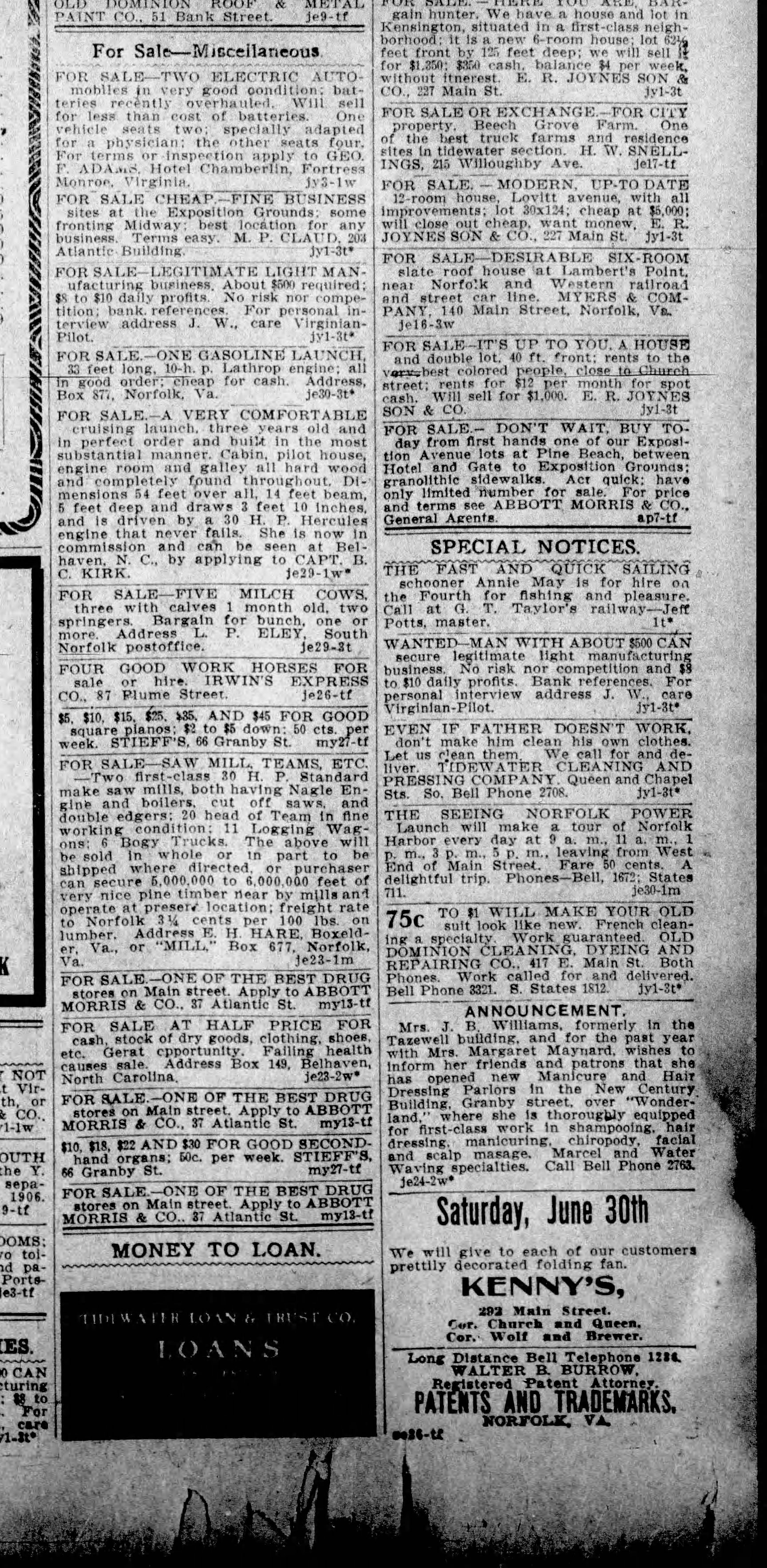 Annie May newspaper article
