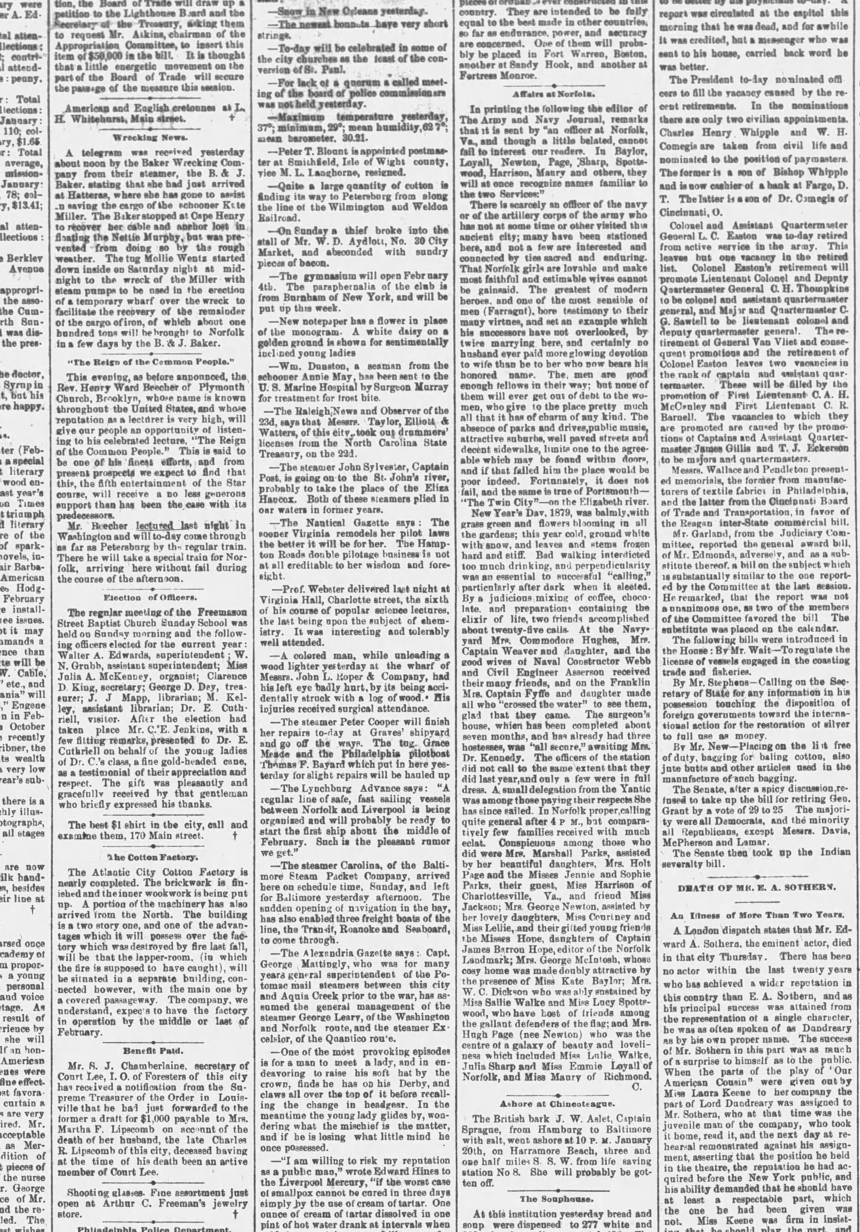 Annie May newspaper article