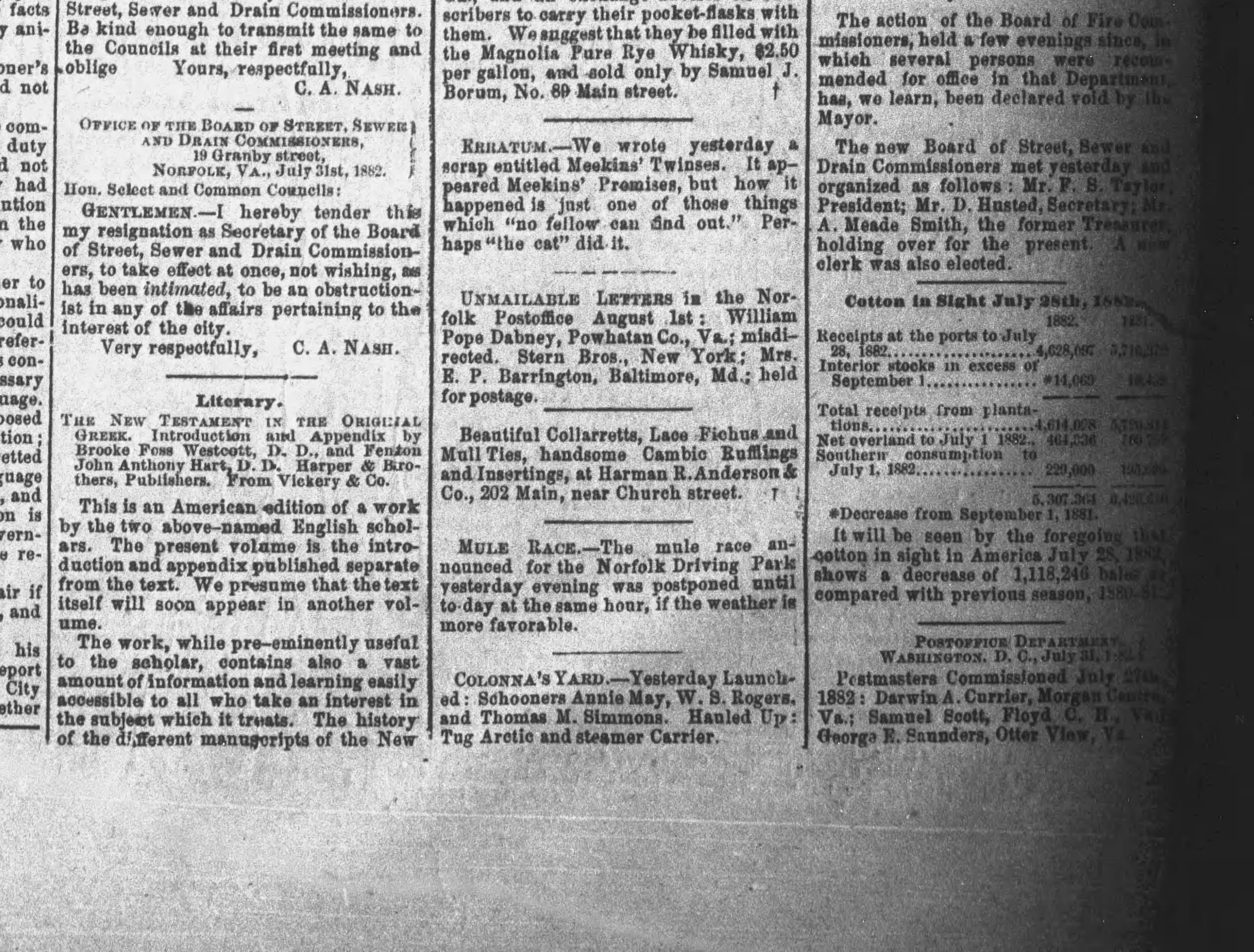 Annie May newspaper article