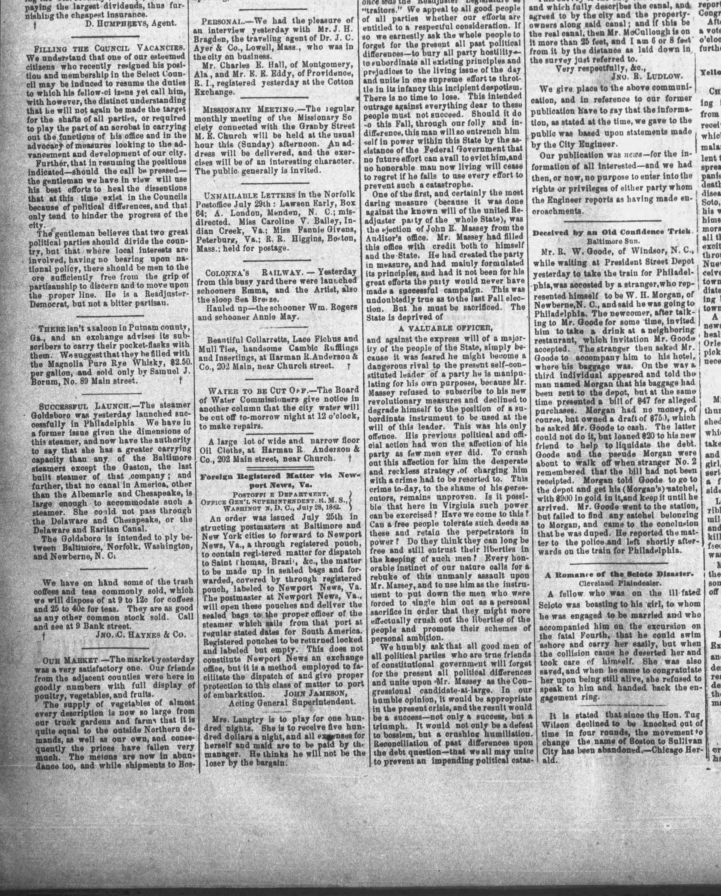 Annie May newspaper article
