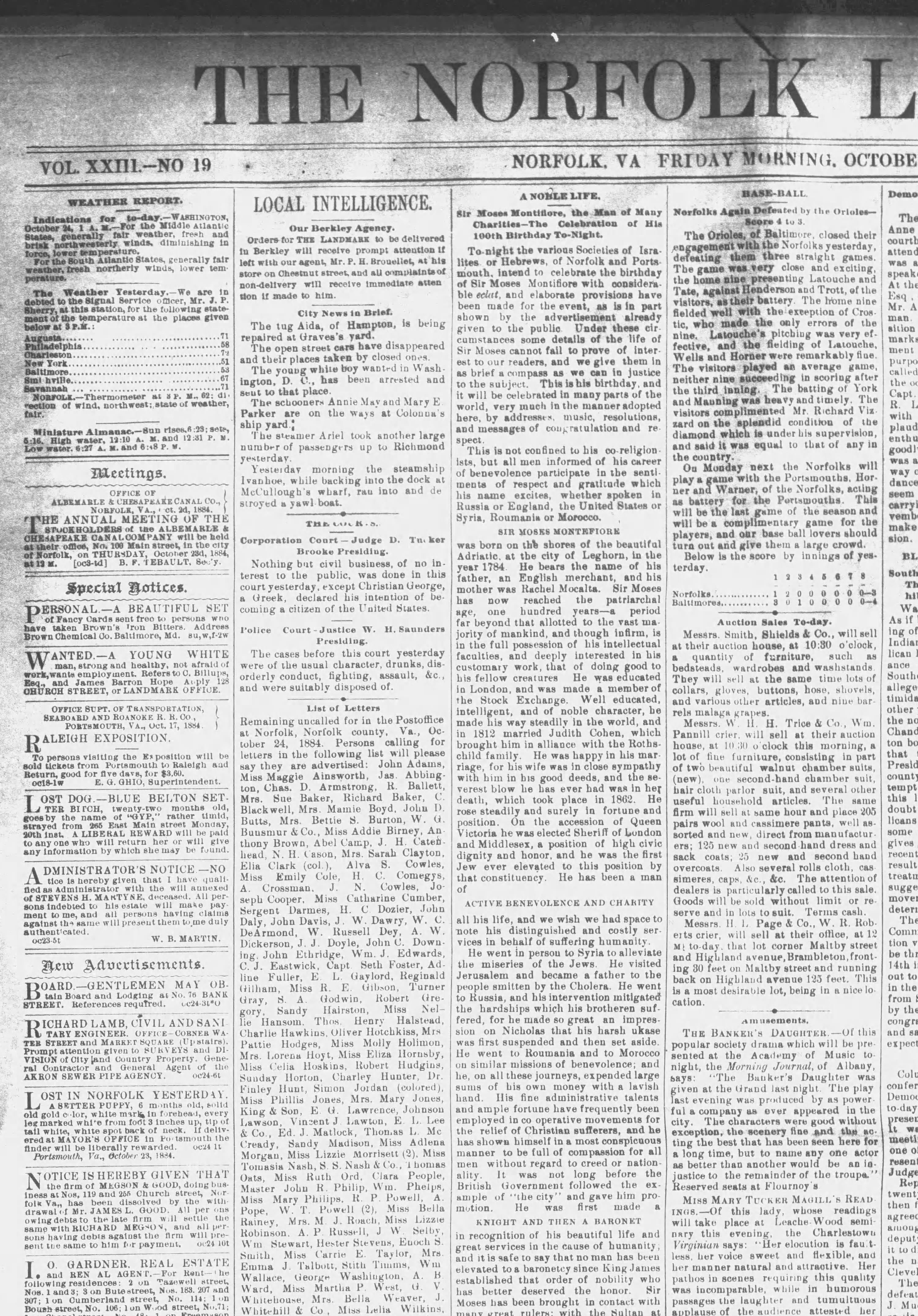 Annie May newspaper article