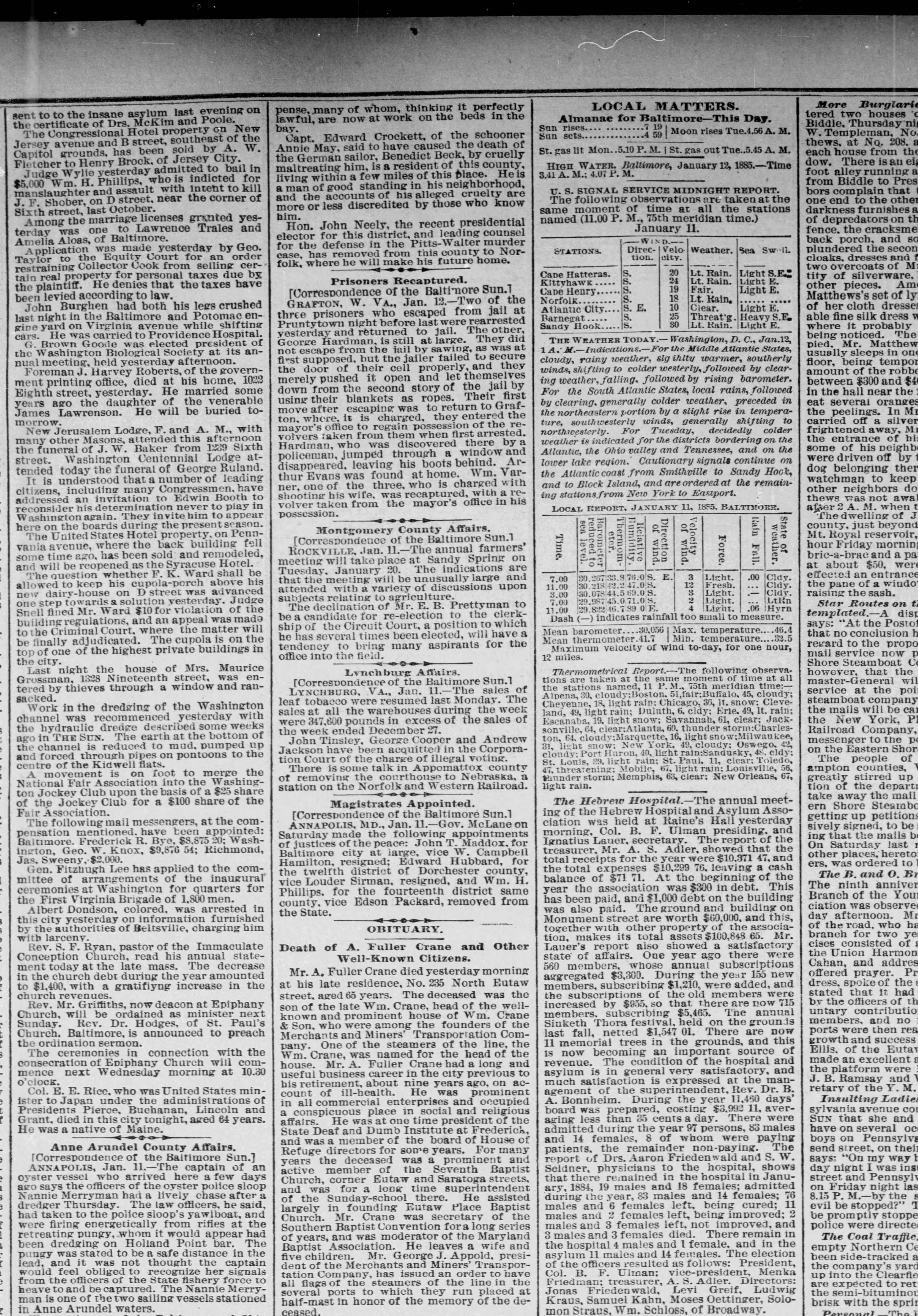 Annie May newspaper article
