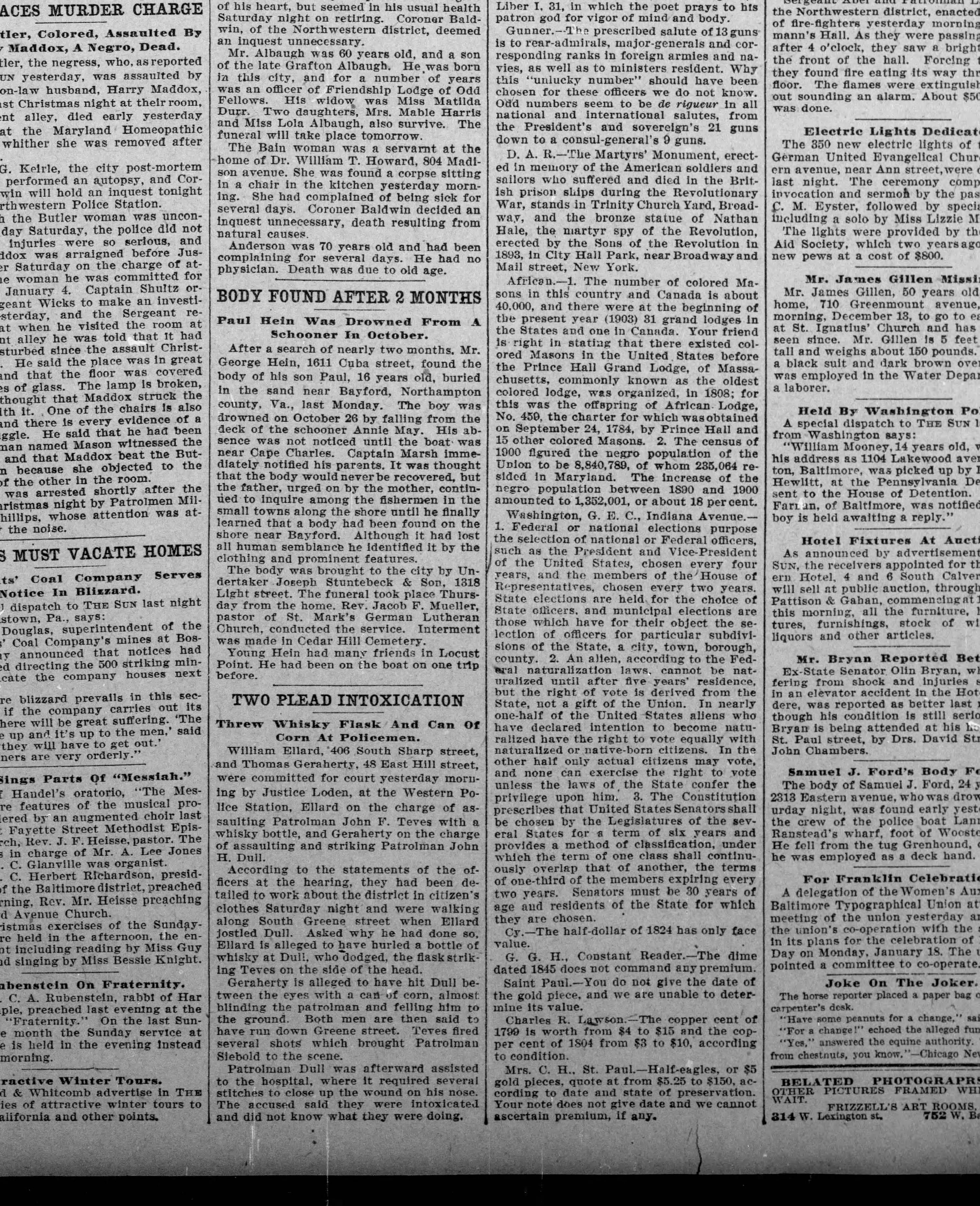 Annie May newspaper article