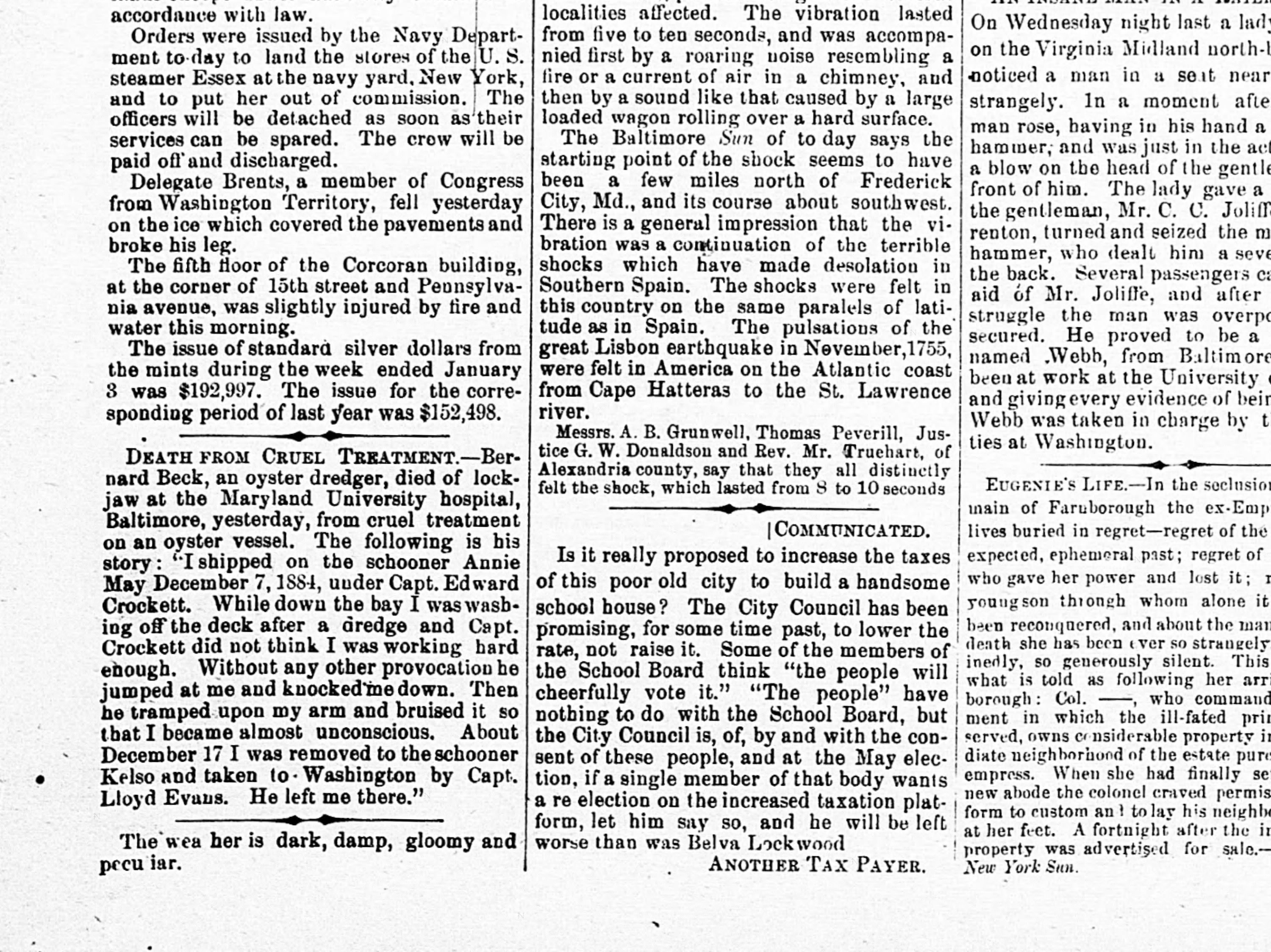 Annie May newspaper article