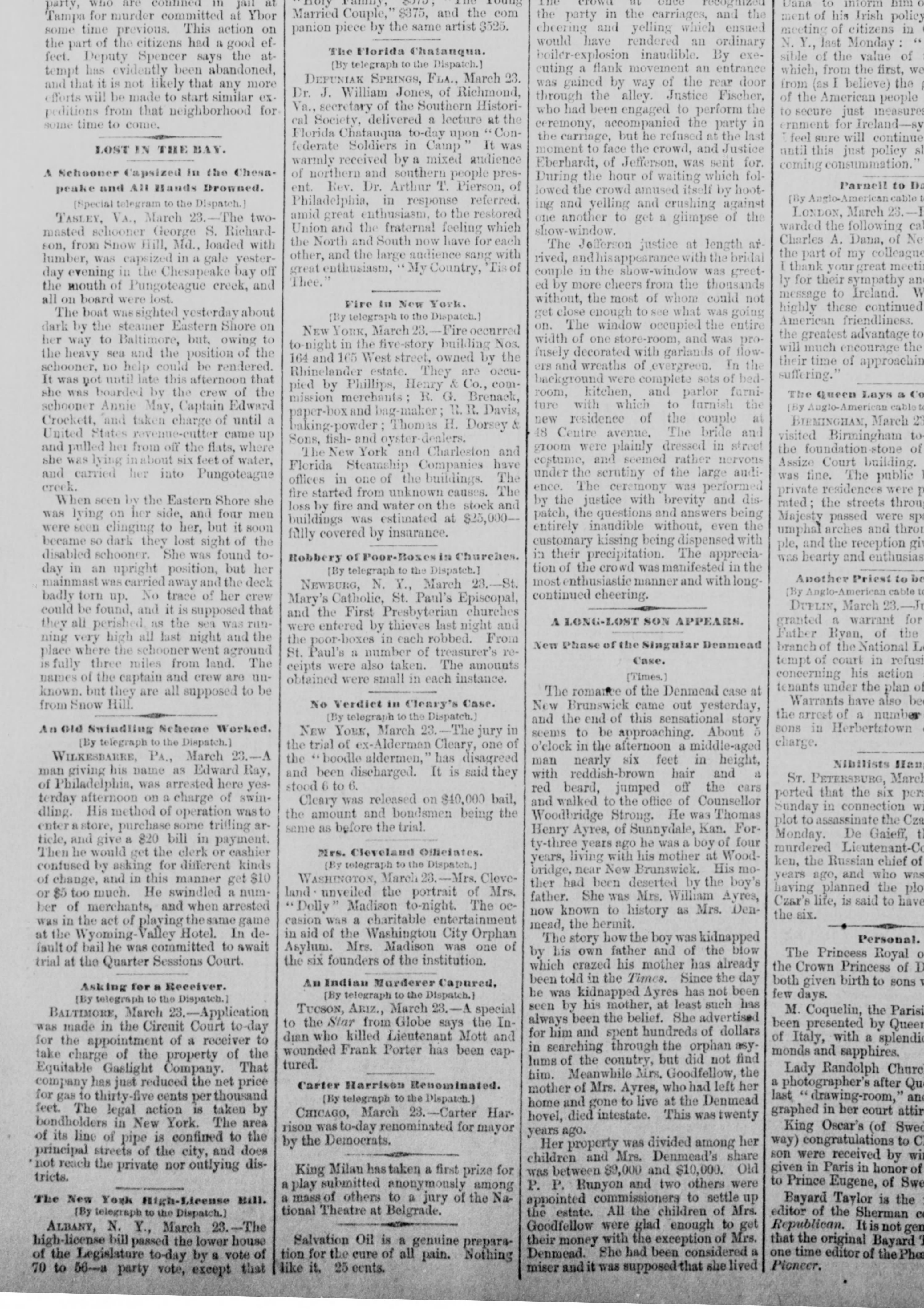 Annie May newspaper article
