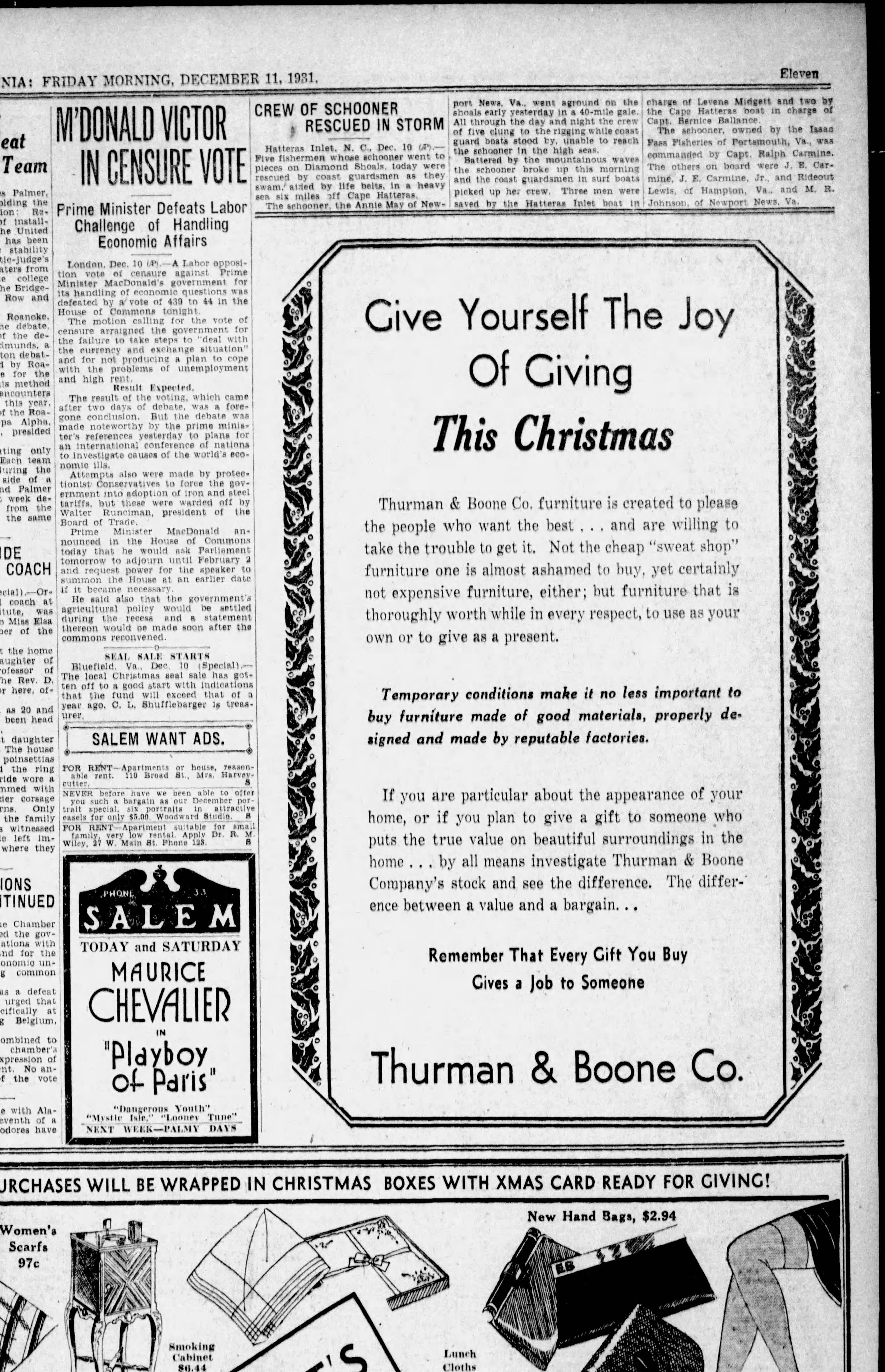 Annie May newspaper article