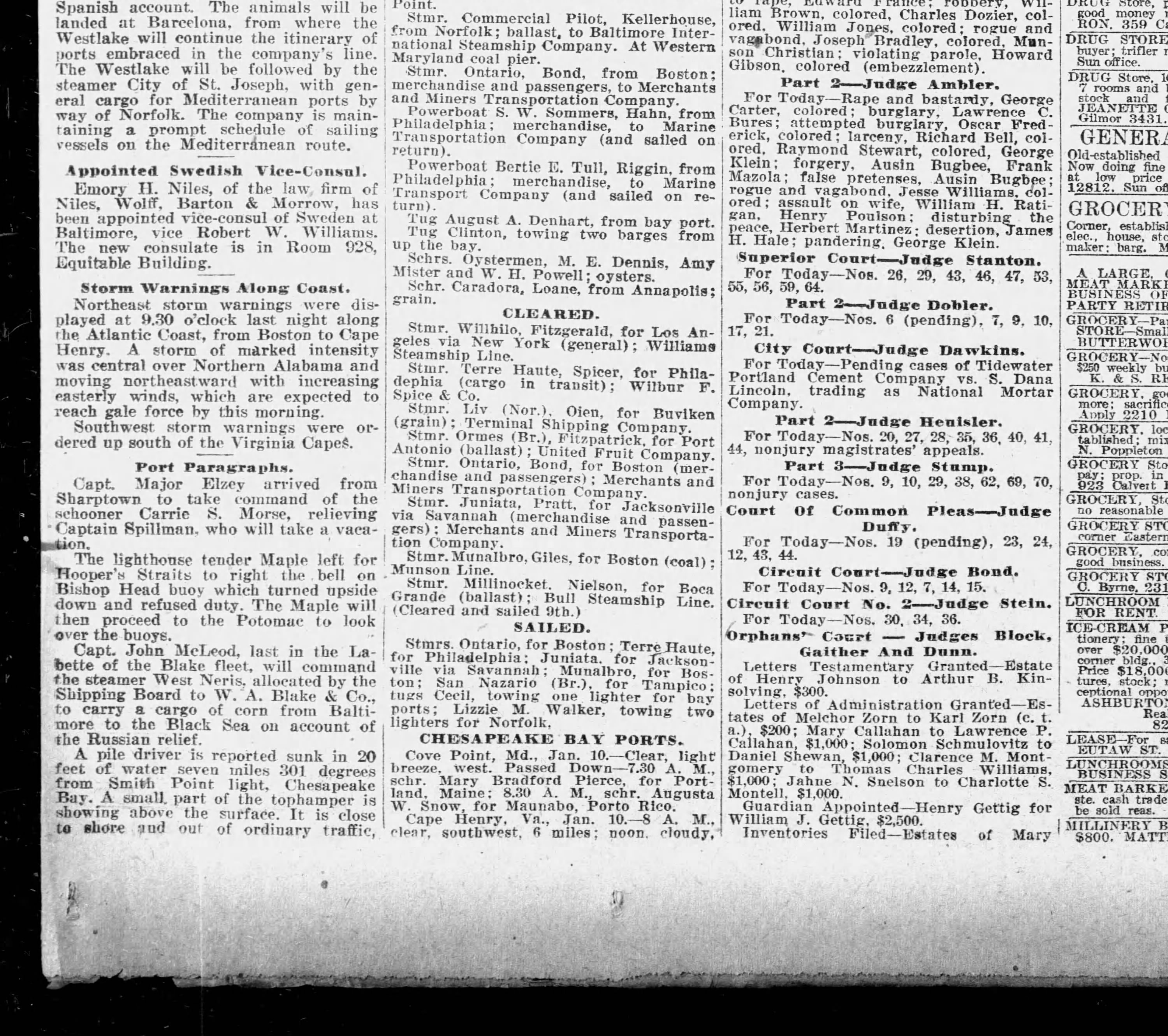 Carrie S. Morse newspaper article