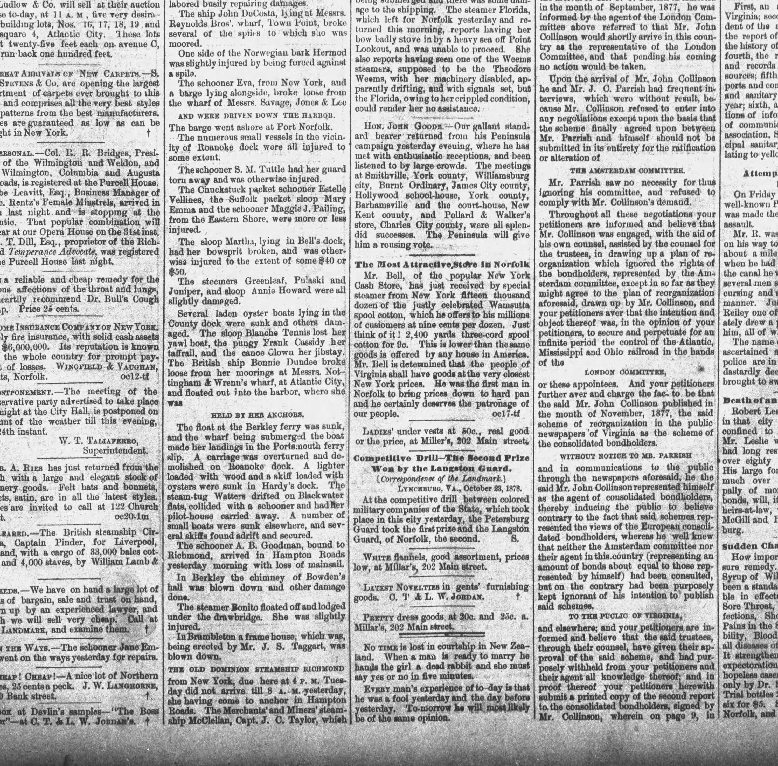 Frank Cassidy newspaper article