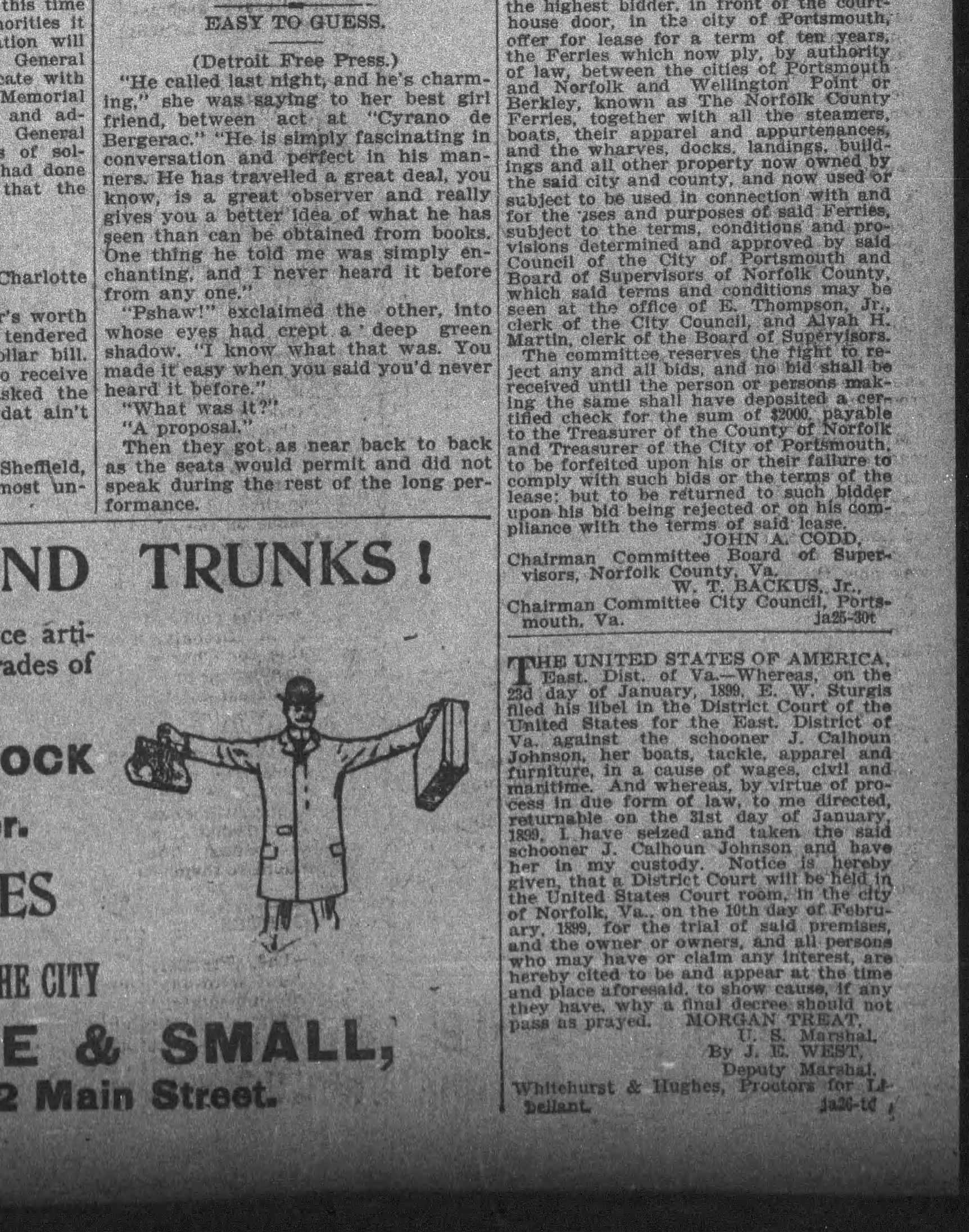 J. Calhoun Johnson newspaper article
