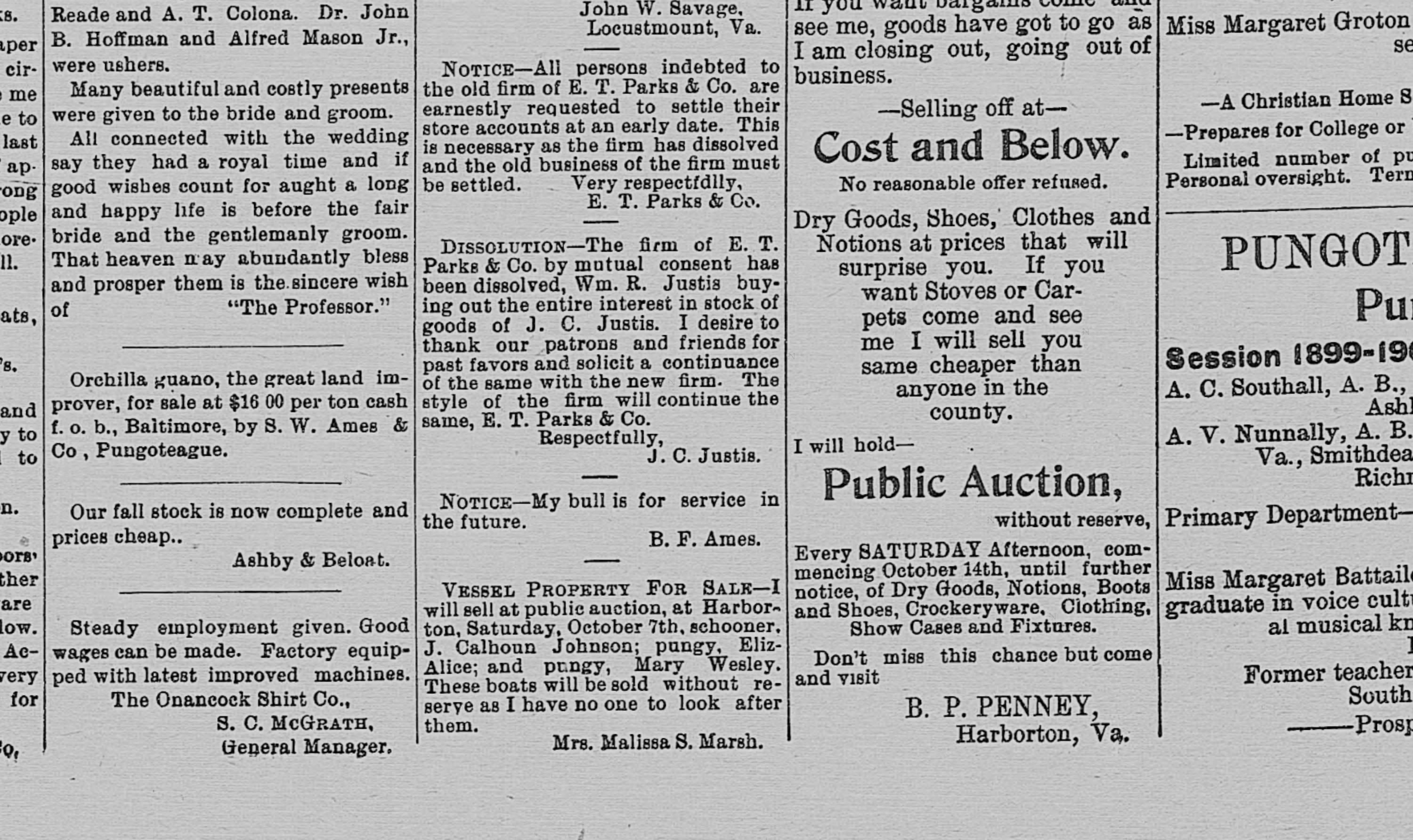 J. Calhoun Johnson newspaper article