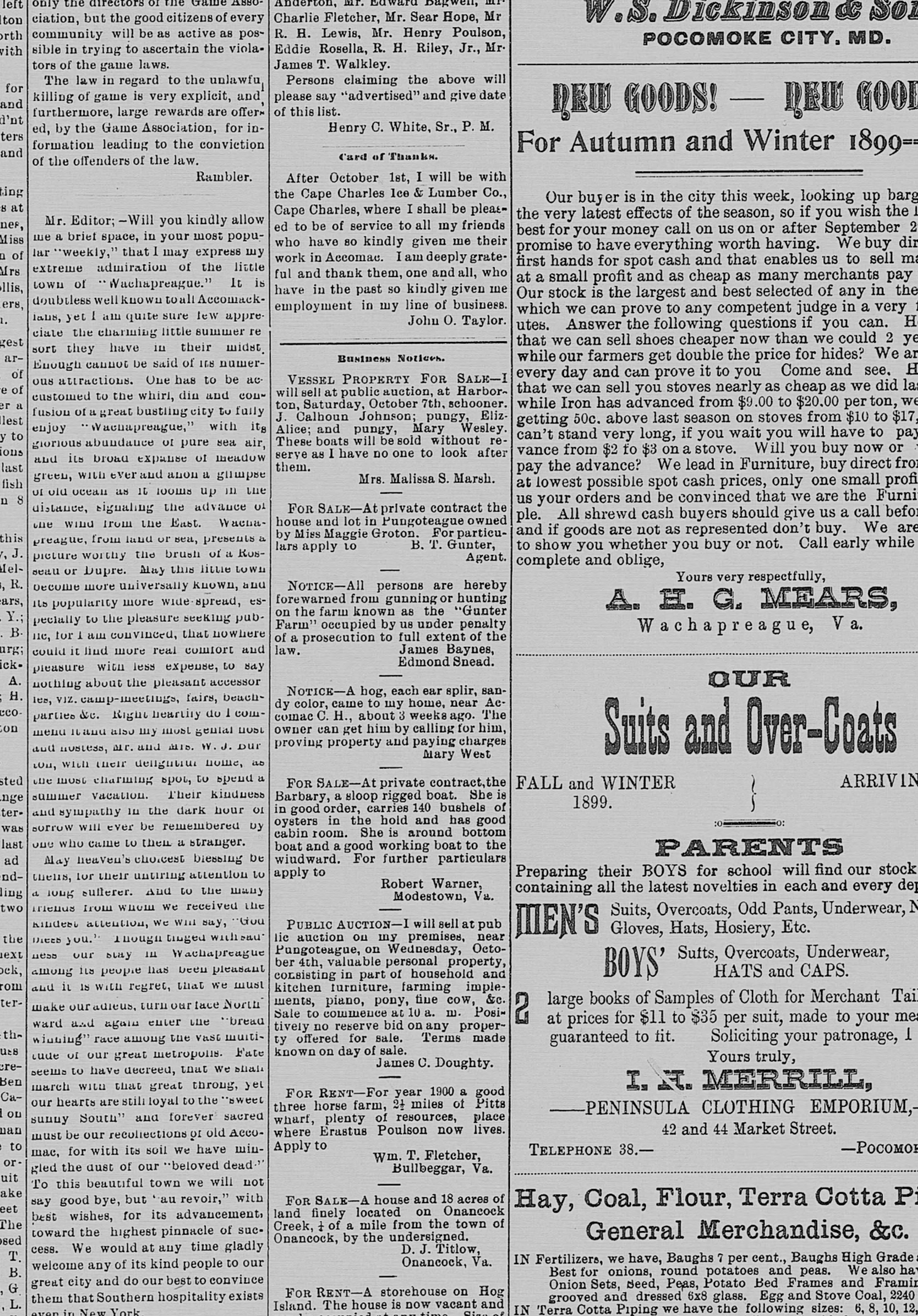 J. Calhoun Johnson newspaper article