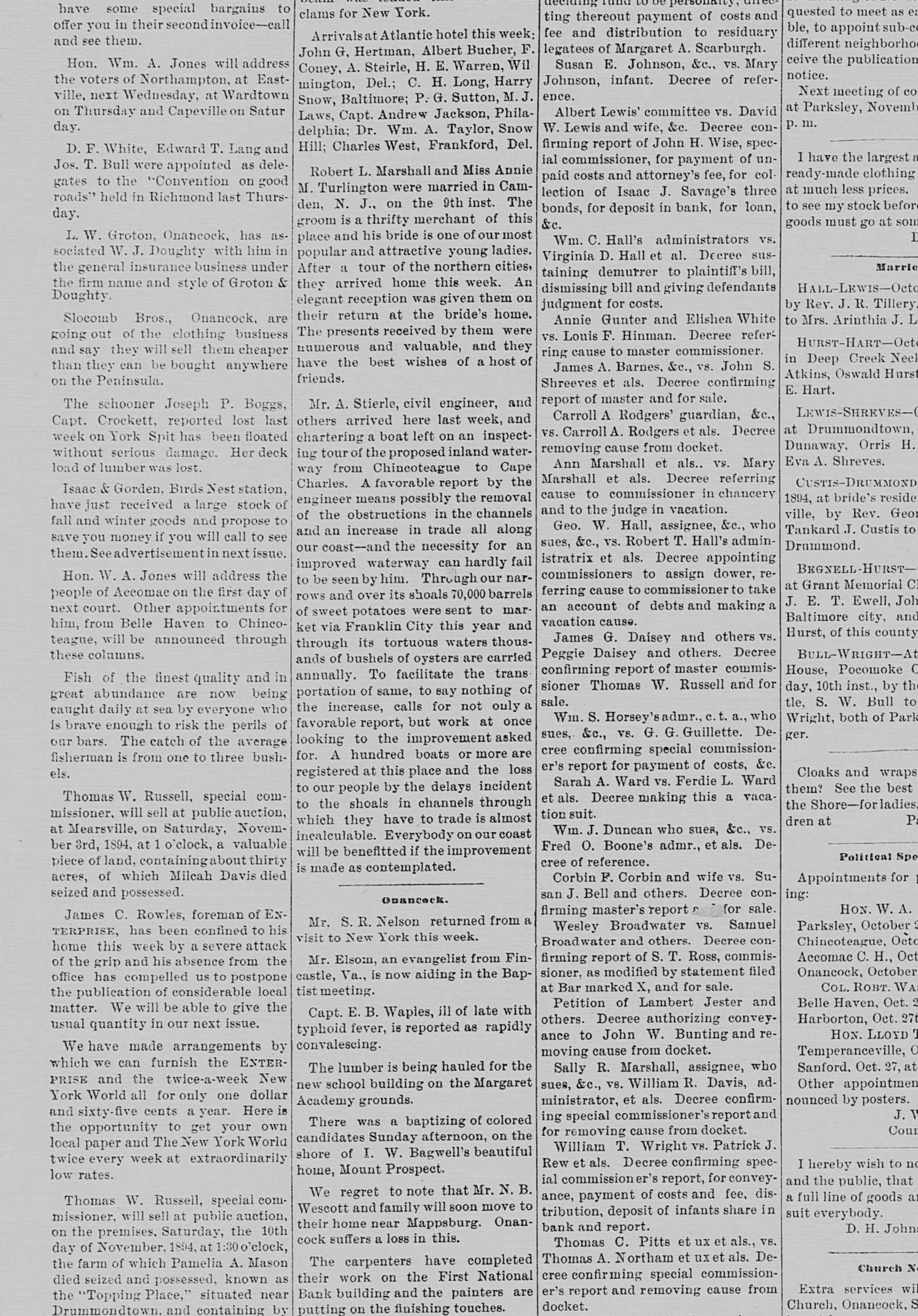 Joseph Boggs newspaper article