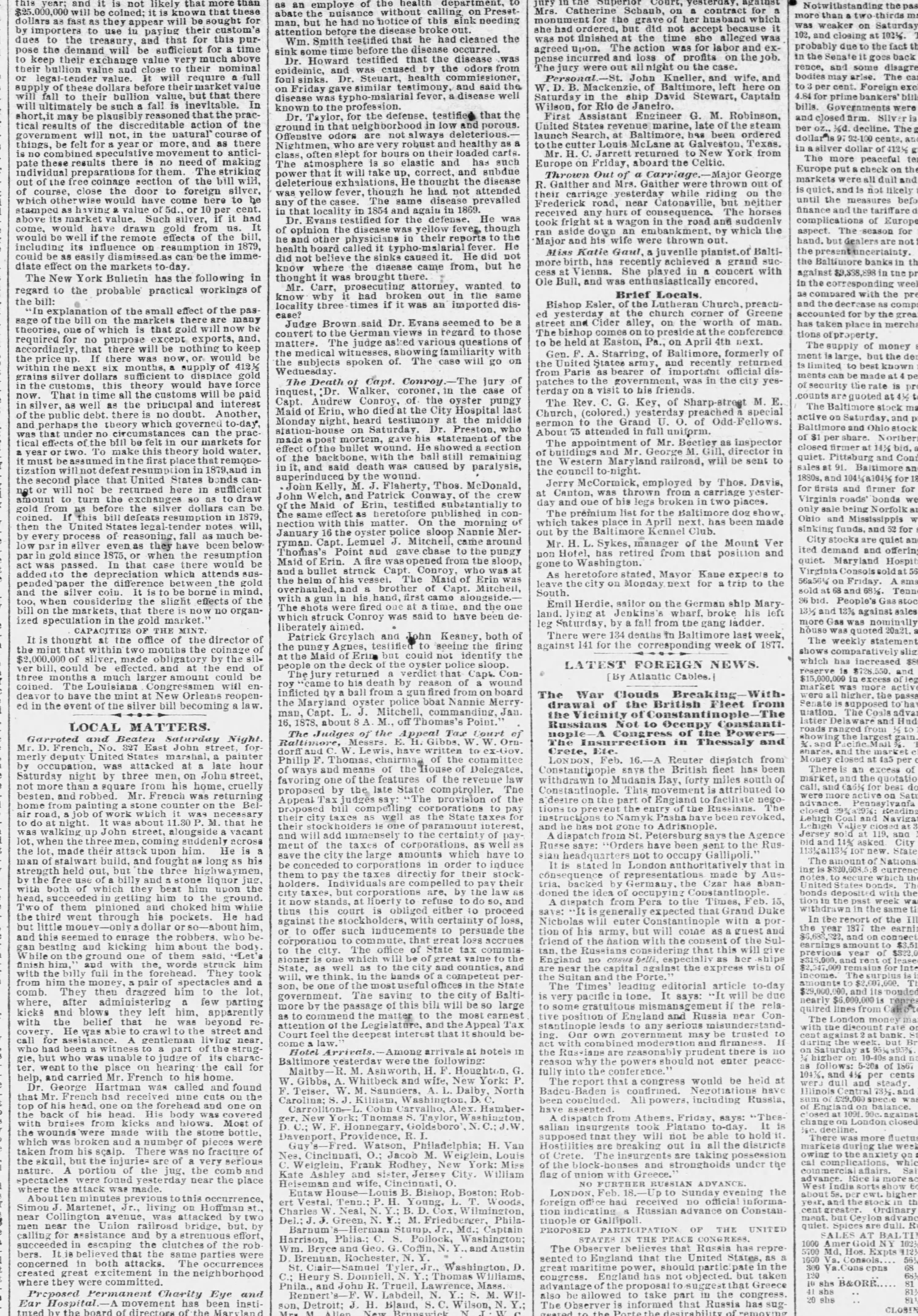 Maid of Erin newspaper article