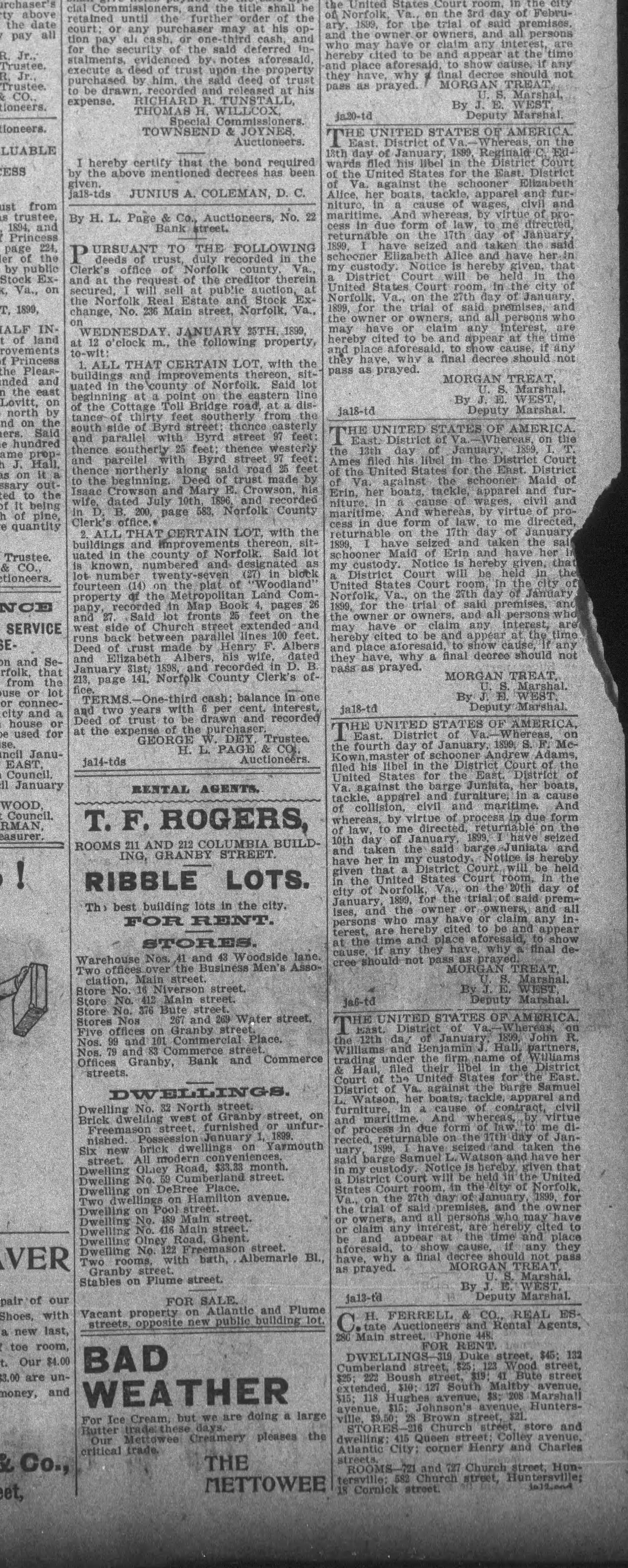 Maid of Erin newspaper article