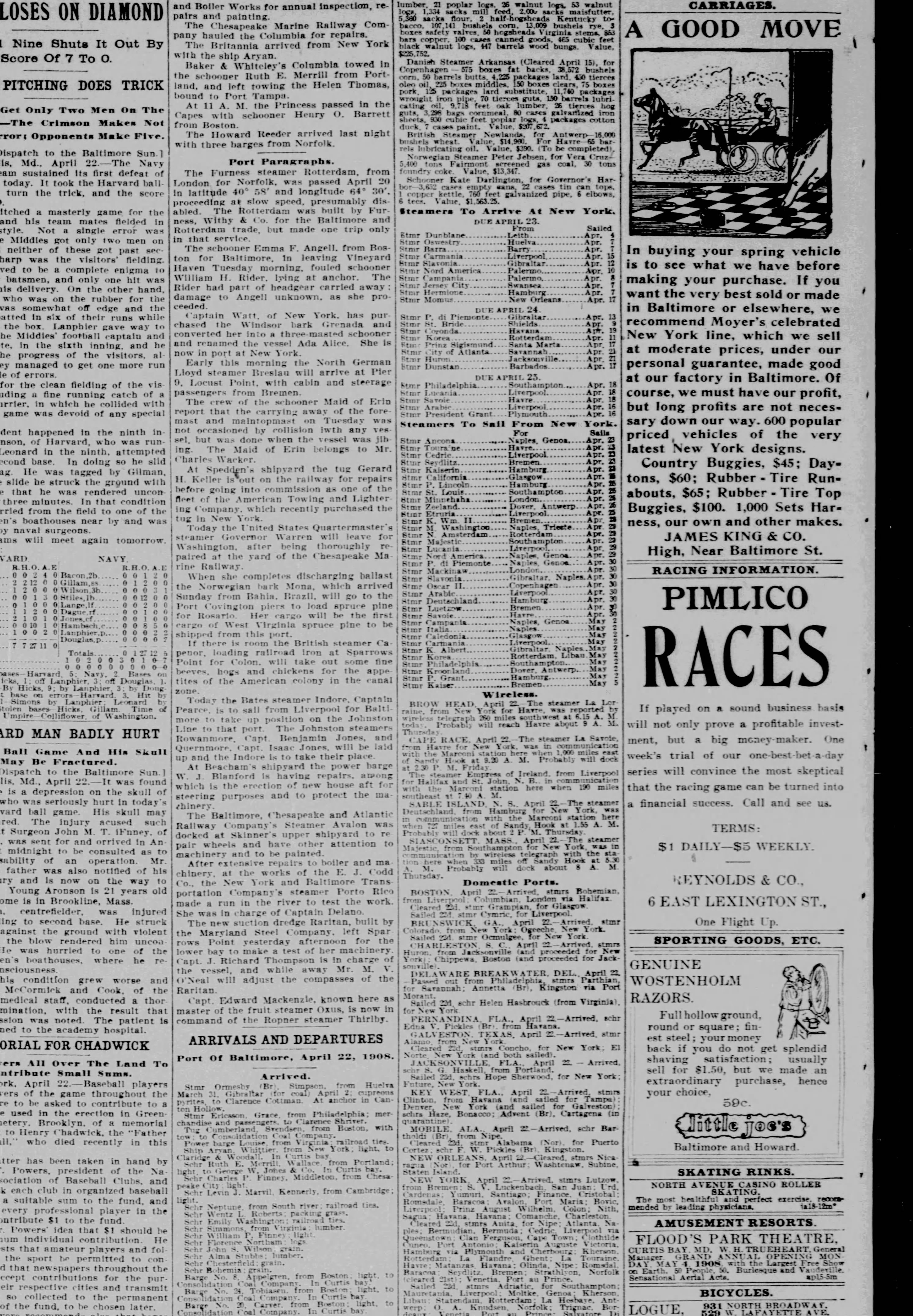 Maid of Erin newspaper article