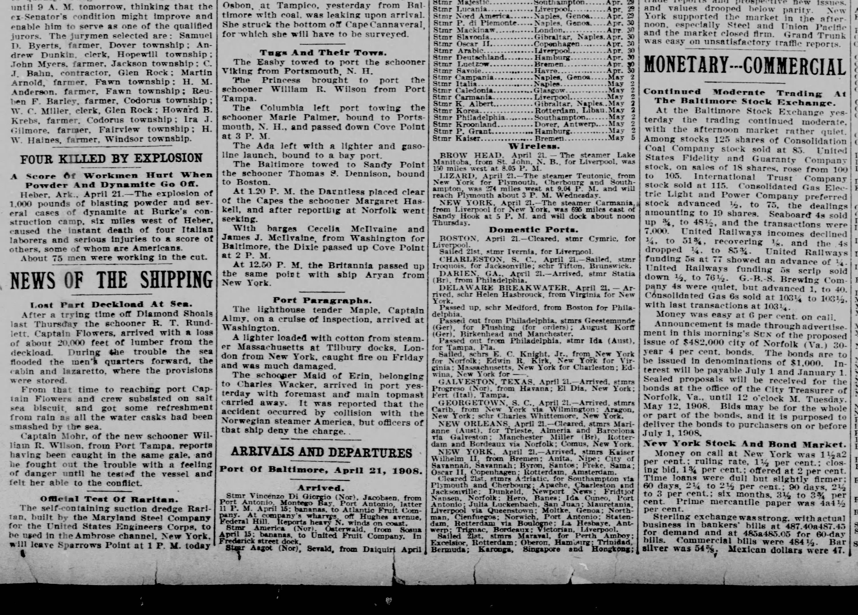 Maid of Erin newspaper article