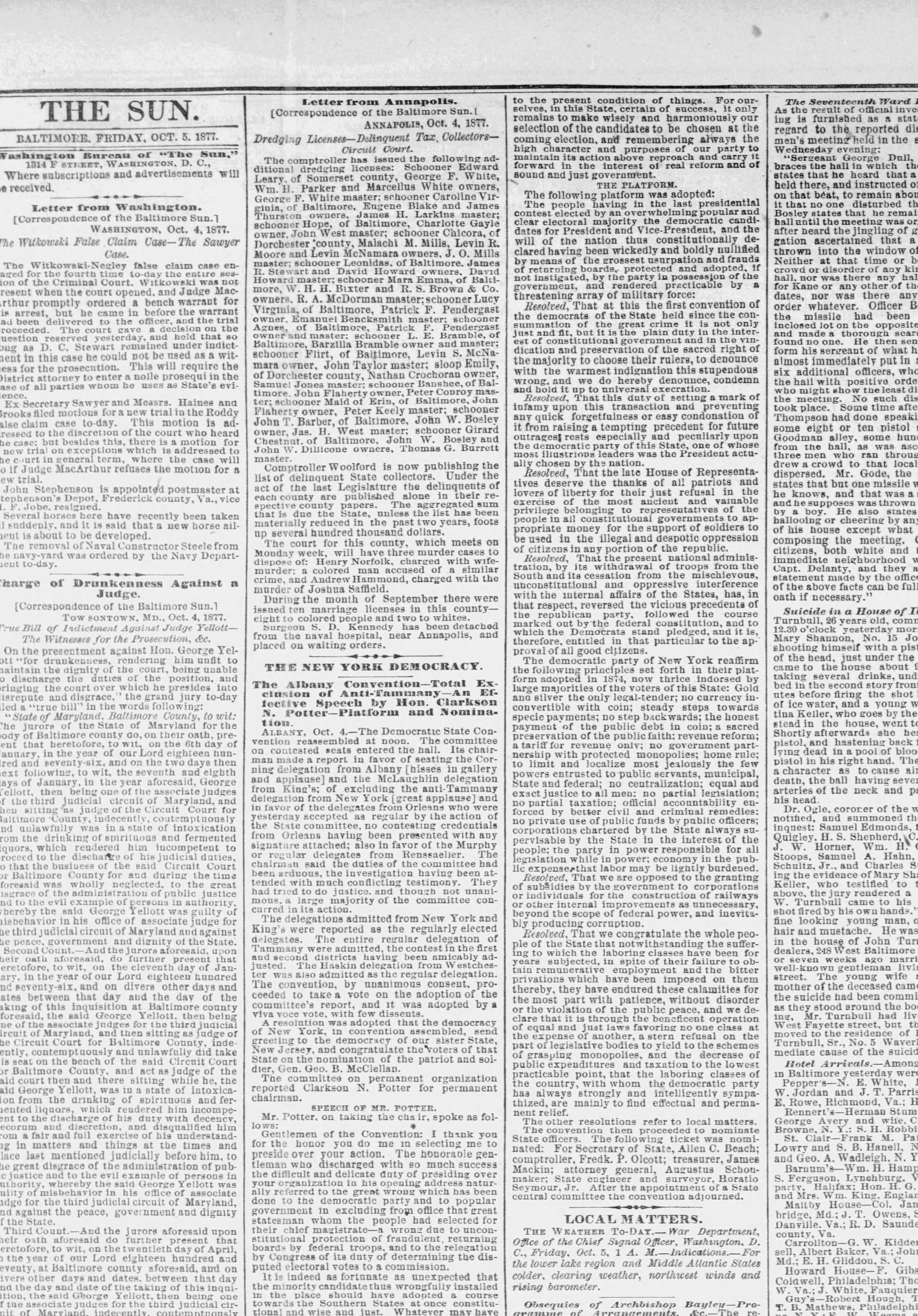 Maid of Erin newspaper article