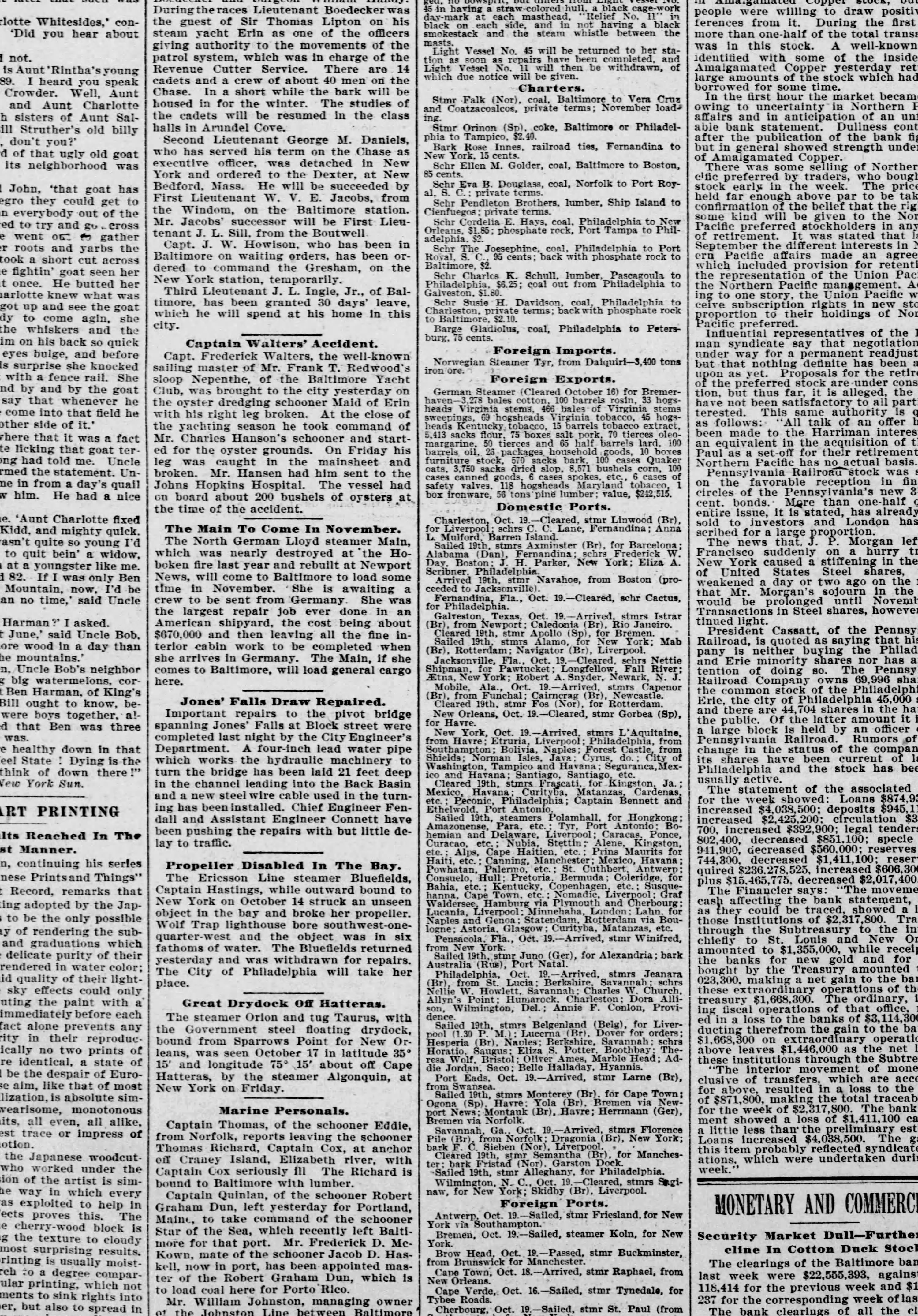 Maid of Erin newspaper article