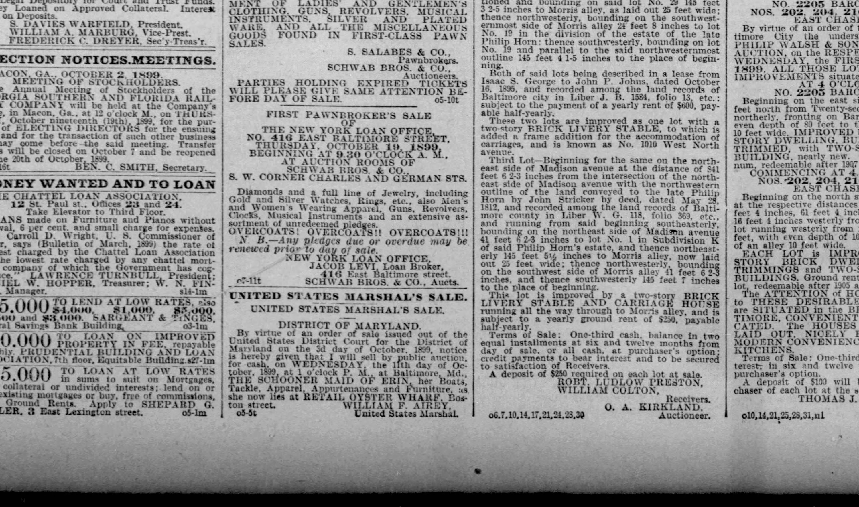 Maid of Erin newspaper article
