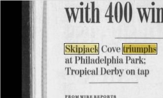 Newspapers.com keyword thumbnail