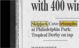 Newspapers.com keyword thumbnail