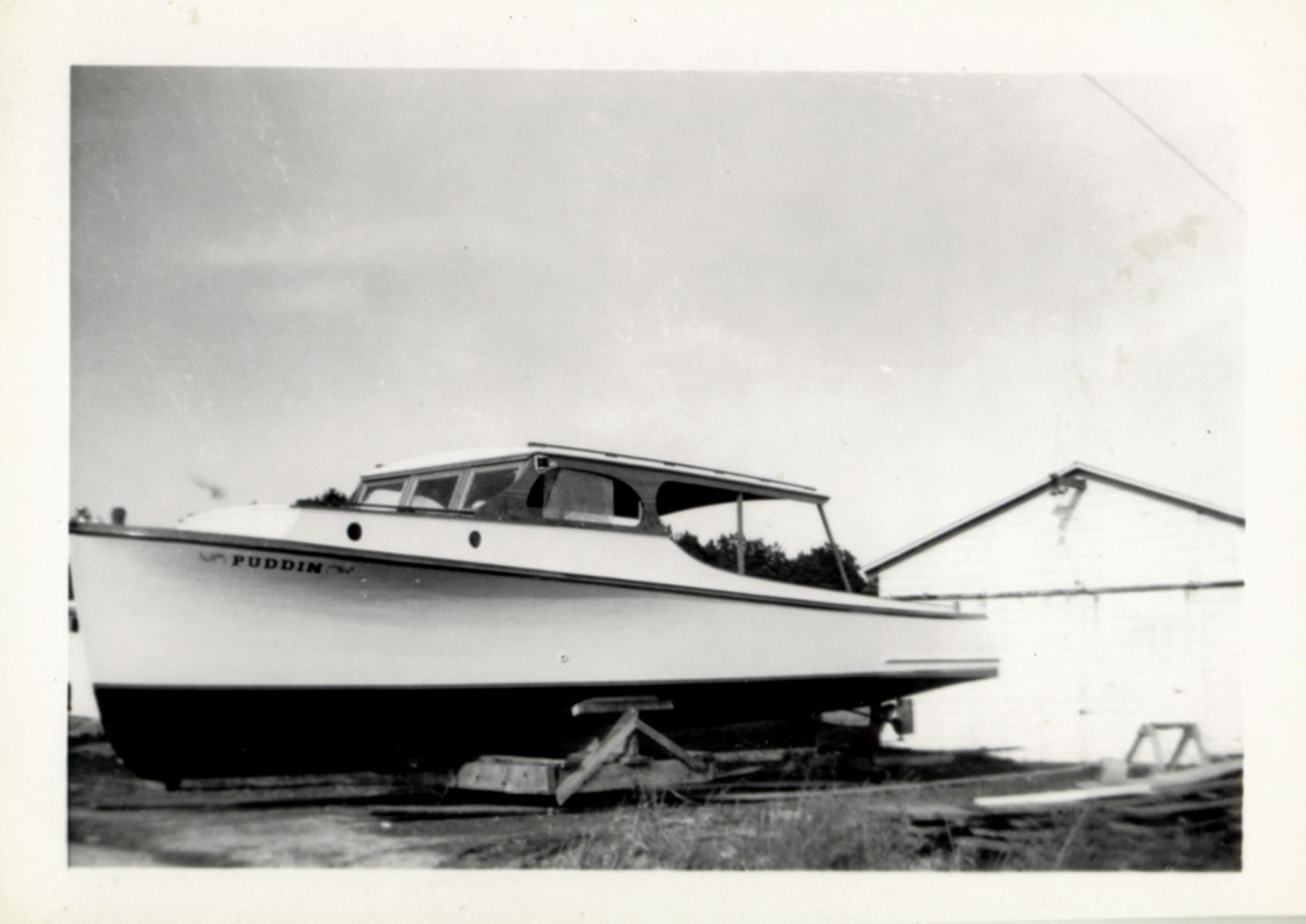 Boat shed, probably northwest end. May 1953.
