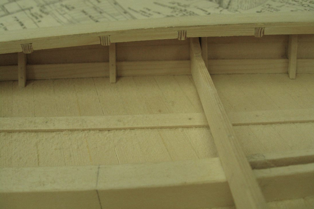 Note the vertical grain in the half-beams and strong backs.