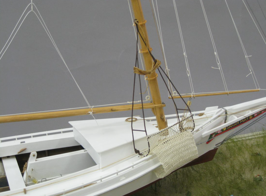 Overall view of the scrape framework and net-bag.