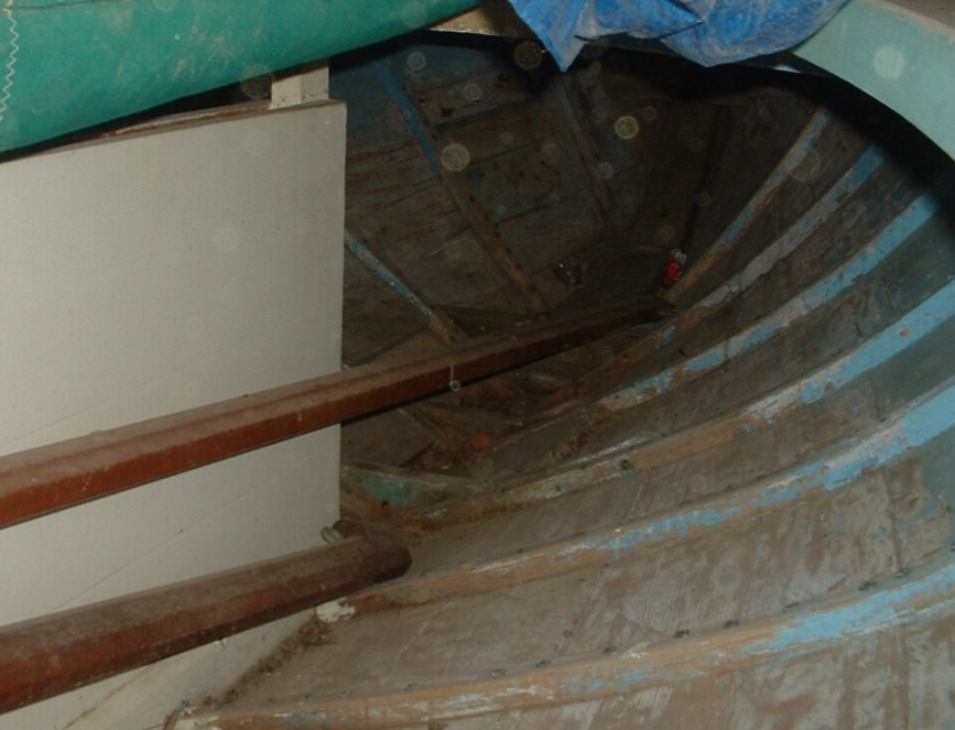 Chincoteague Skiff Reproduction by Browning. Photo 2003.